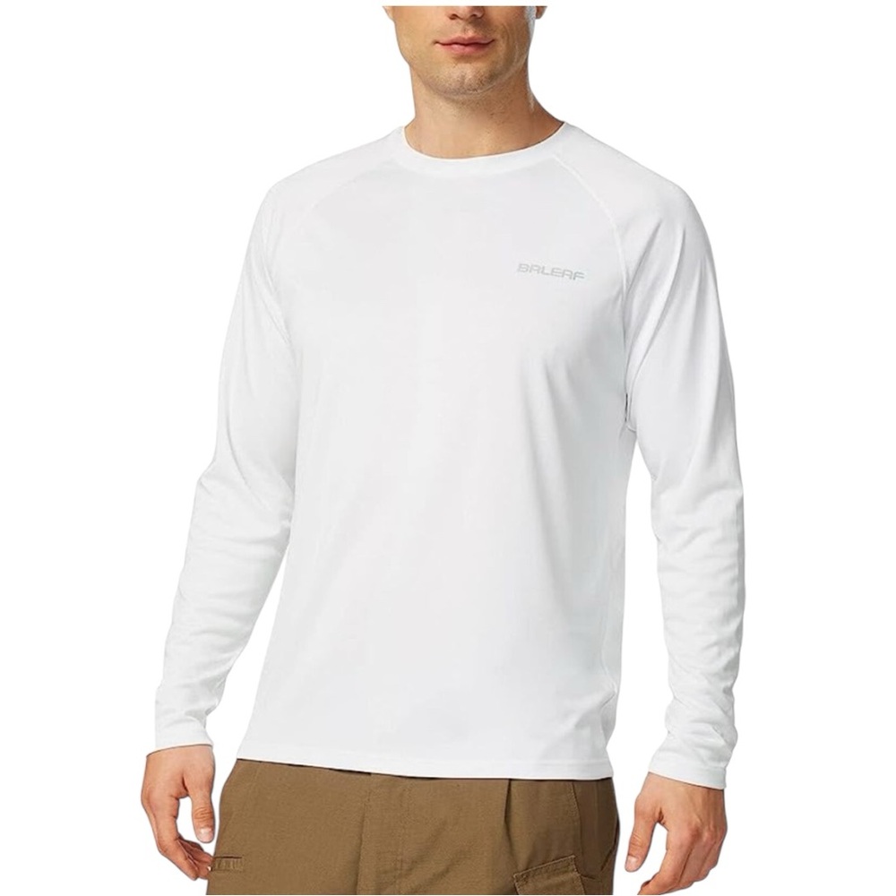 Baleaf Men’s UPF 50+ Long Sleeve Sun Protection Shirt Size M